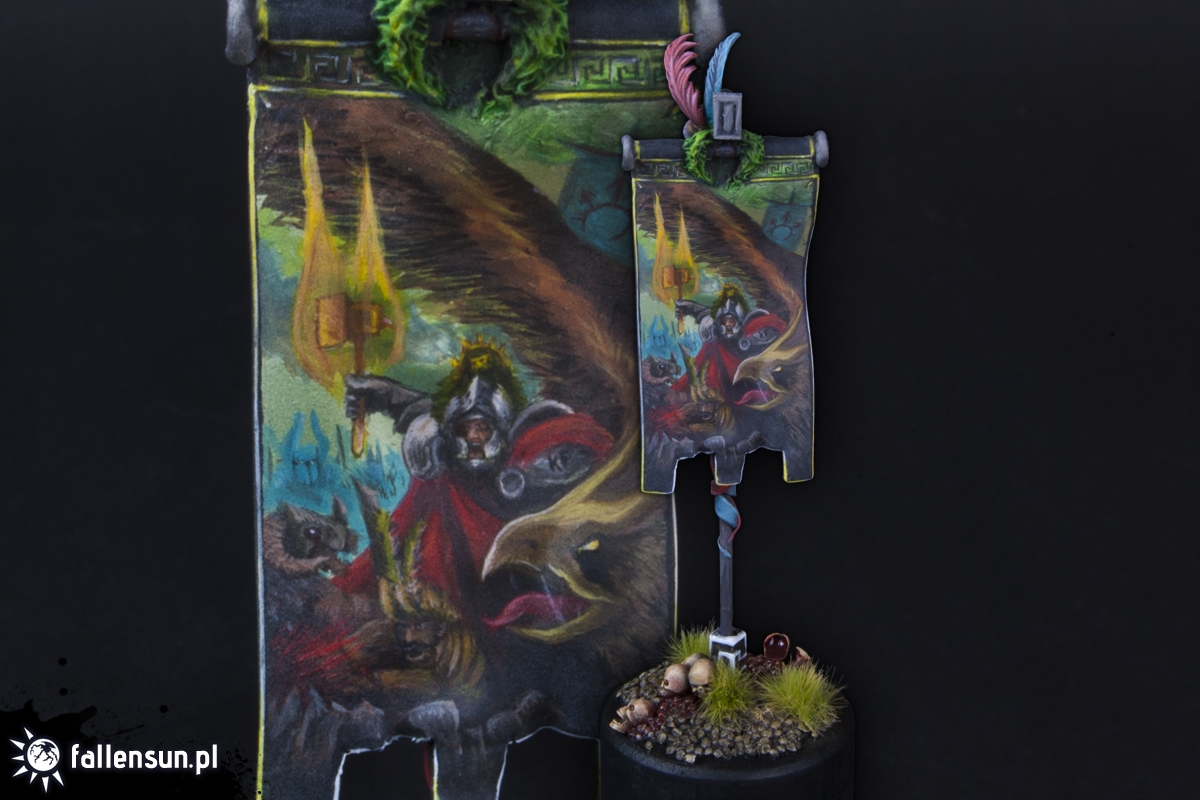   Karl Franz Battle Standard  - Fallensun - Warhammer - T9a