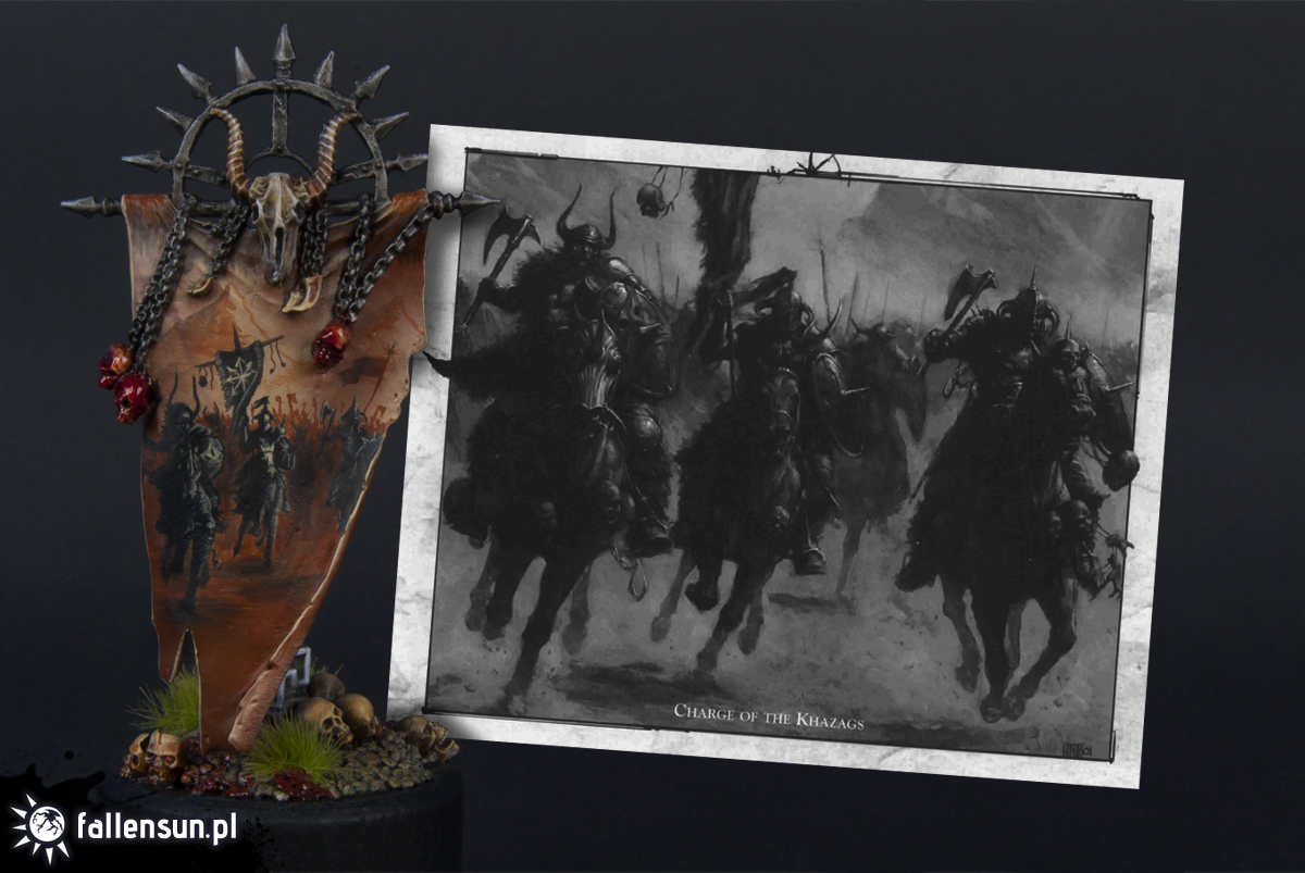  Hordes of Chaos Battle Banner - Fallensun - Warhammer - T9a